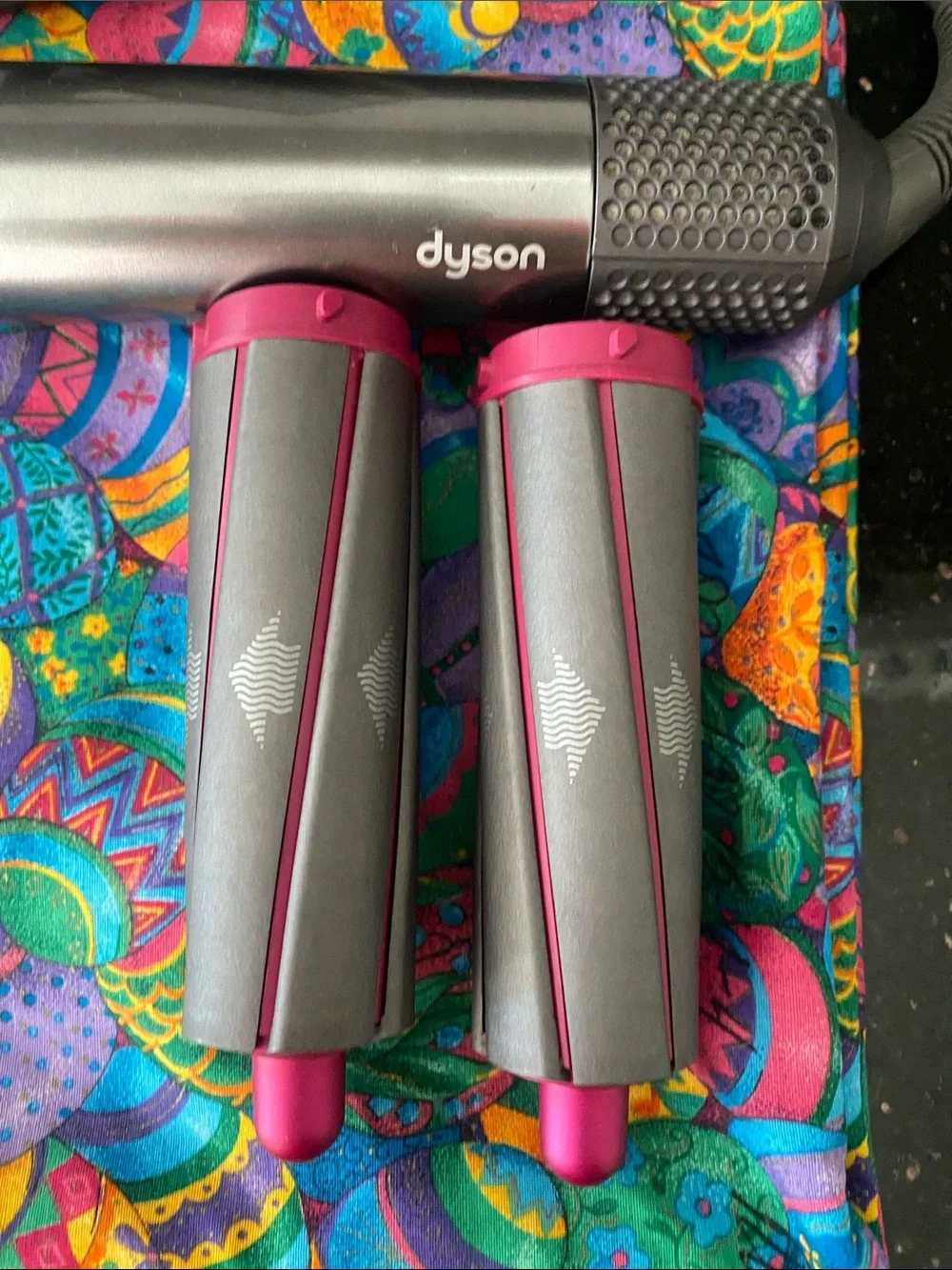 Dyson Air Wrap Styler Set in Pink and Gray